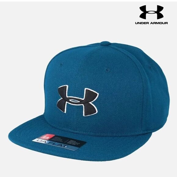 Under Armour Huddle 2.0 Orange Teal Snapback Hat Bundle of 2 - Picture 15 of 15